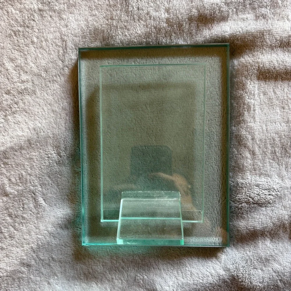 Clear Glass Picture Frame with Easel Back Tabletop Photo Display - C769